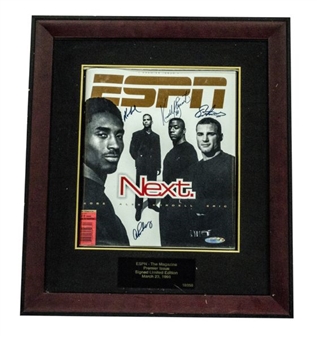 ESPN The Magazine Framed & Signed By Kobe Bryant, Alex Rodriguez, Kordell Stewart & Eric Lindros